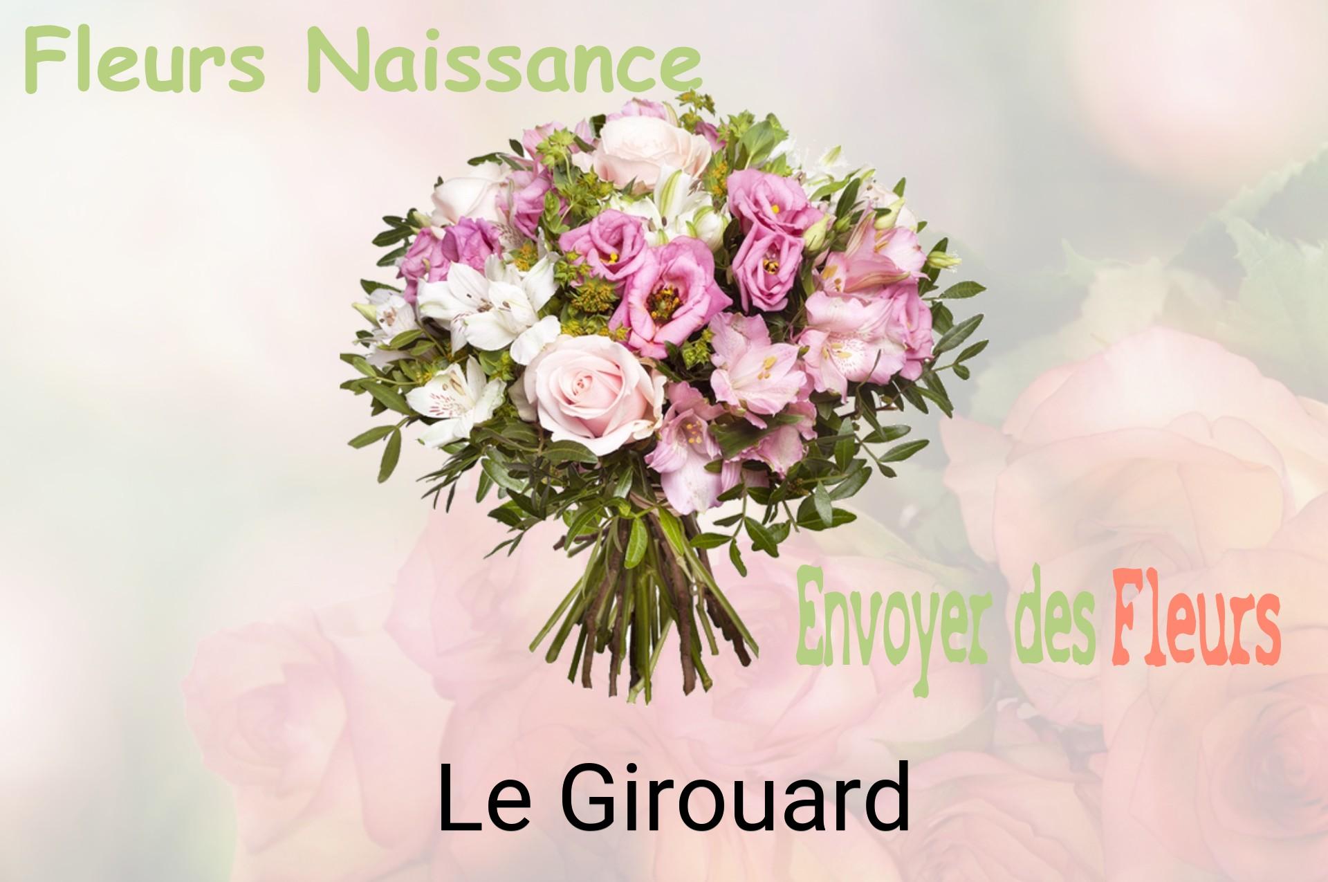 Bouquet de fleurs de naissance livré à Le Girouard